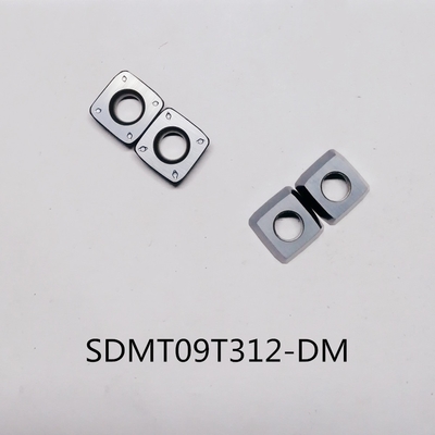 Вставки HRC 93 высокого питания карбида SDMT09T312-DM филируя