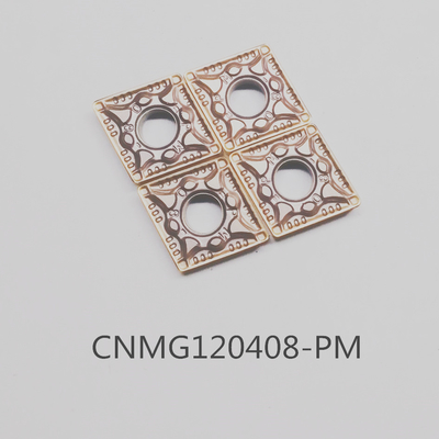 CNMG120408-PM CNC কাটিং সিমেন্টেড কার্বাইড পিভিডি আবরণ সন্নিবেশ
