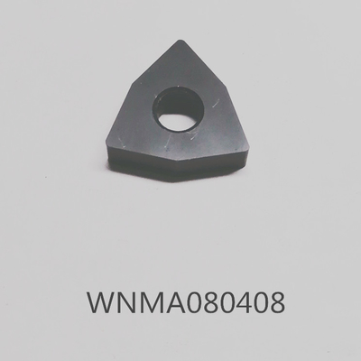 Alat CNC WNMA080408 Sisipan Karbida CNC 92HRC Resistensi Tepi Yang Kuat