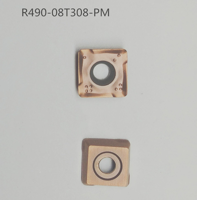 Вставки лобового фрезерования карбида квадрата R490-08T308-PM